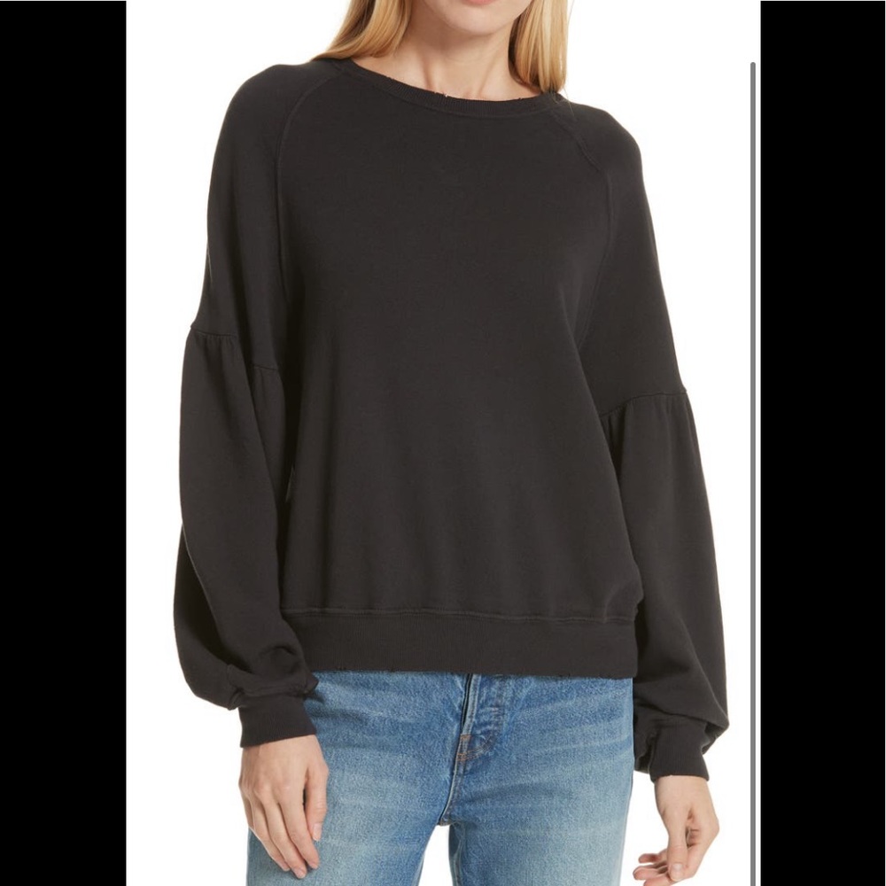 THE GREAT BLACK BISHOP SLEEVE SWEATSHIRT 2/M EXCELLENT CONDITION.